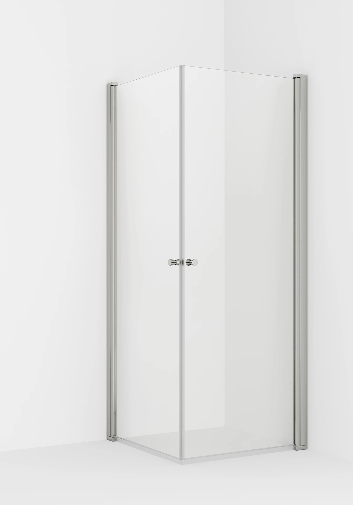 NRF6316623 - Liam dusjhjørne rett, sølv/klart - 