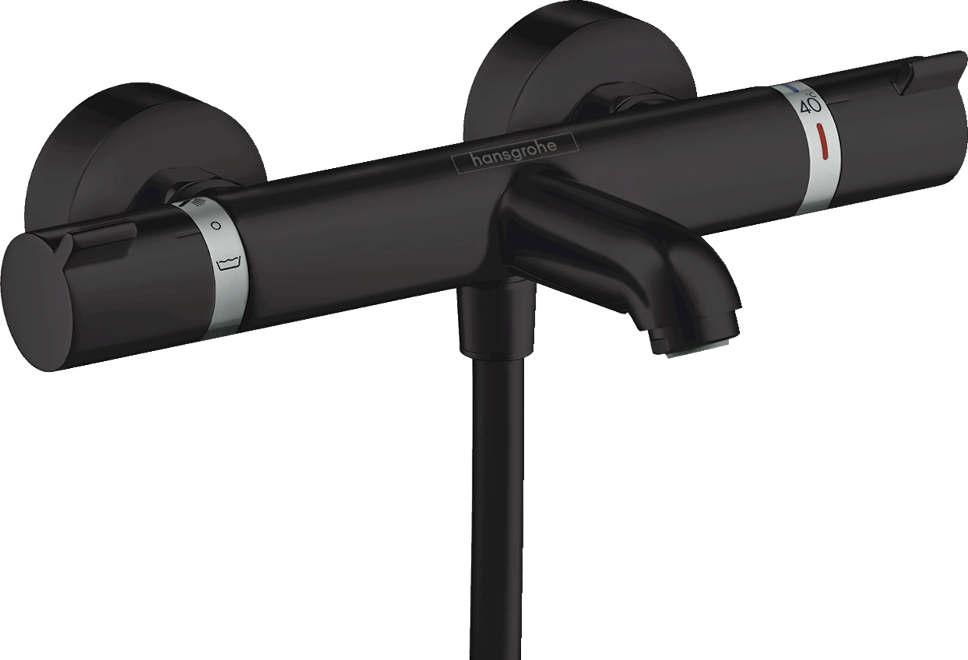 NRF4244283 - Ecostat Comfort kar-/dusjtermostat, sort matt - 