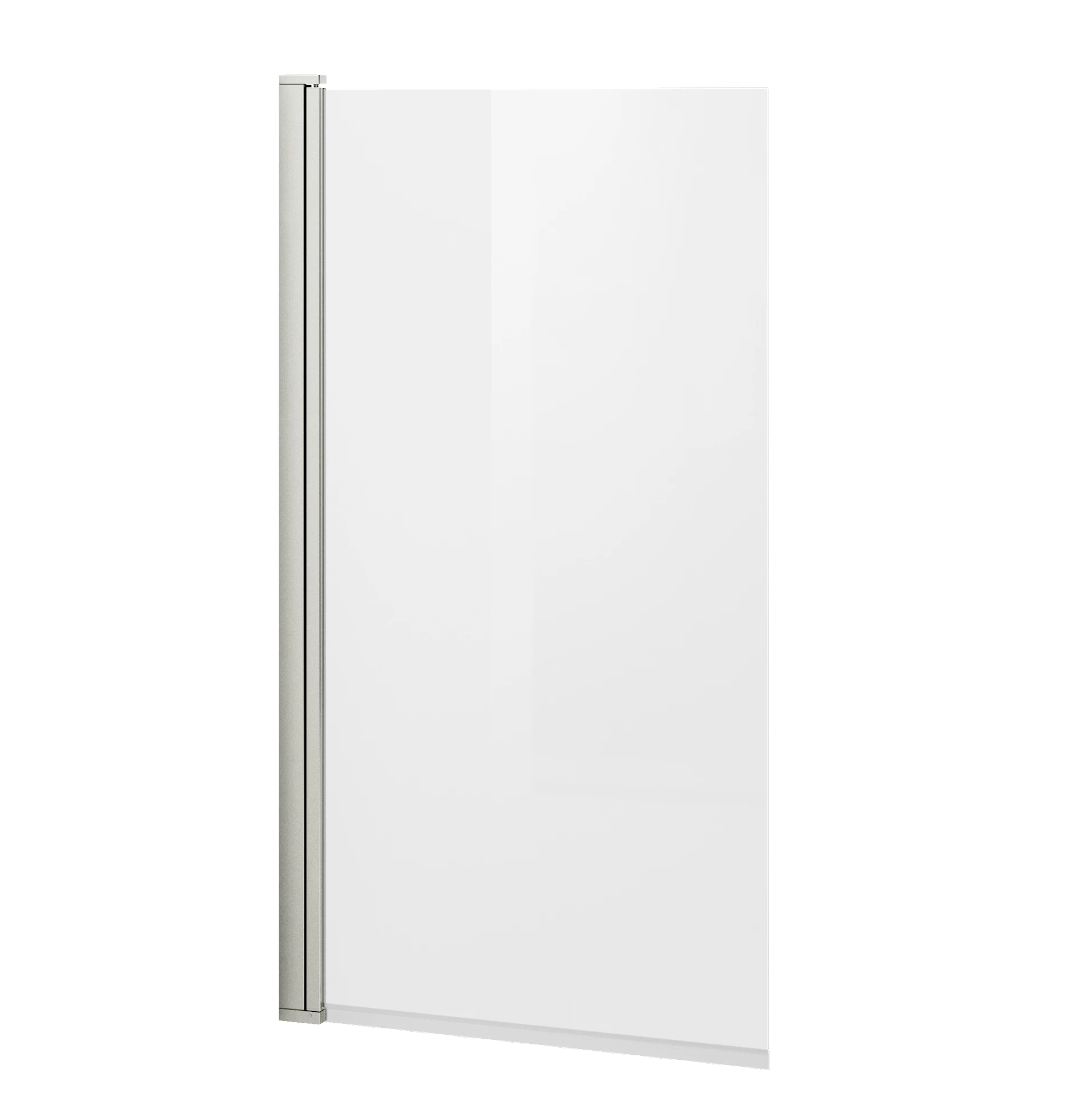 NRF6312956 - LIAM badekarsvegg, sølv/klart - 