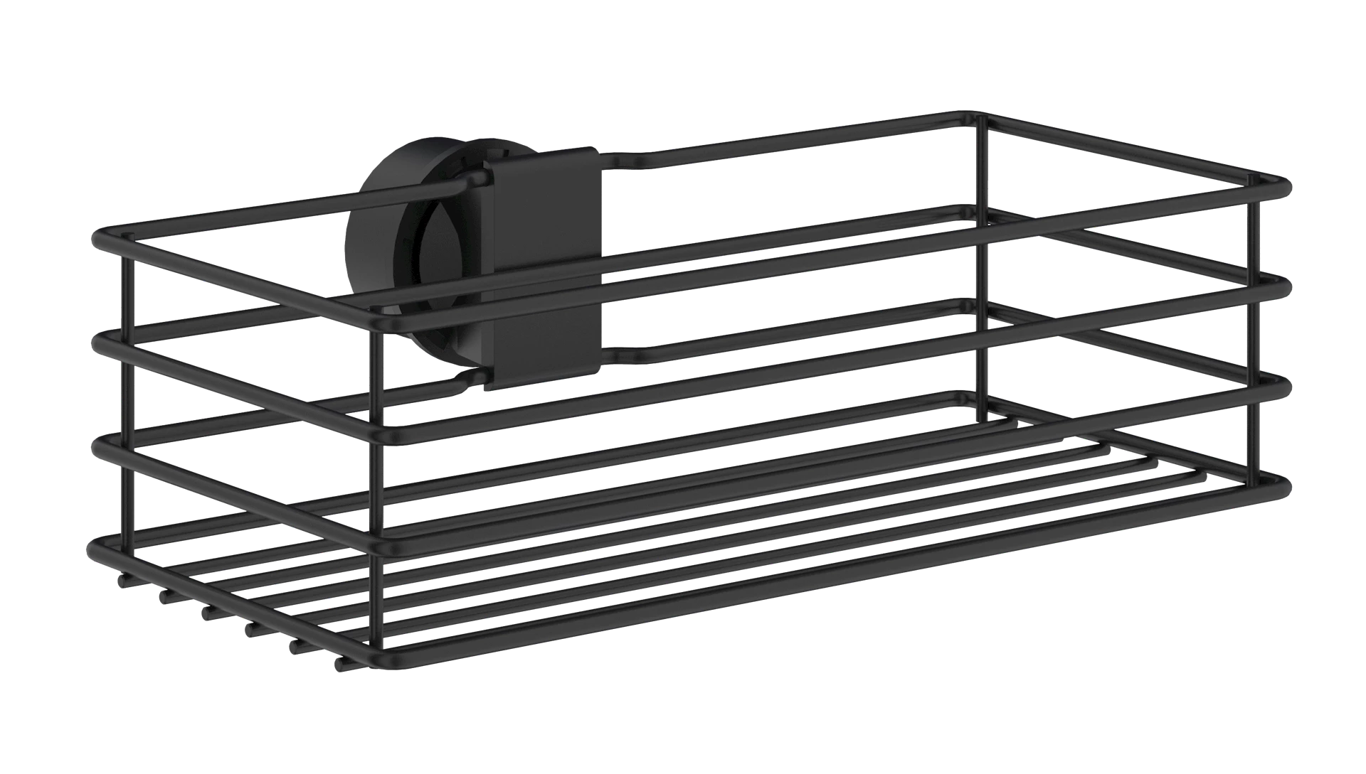 ARTBB1206 - Beslagsboden kurv til dusjstang, sort matt - 