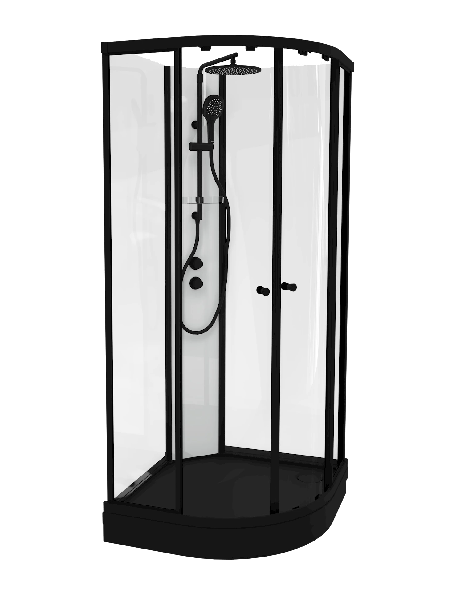 NRF6316679 - Sofia Pluss dusjkabinett, sort - 