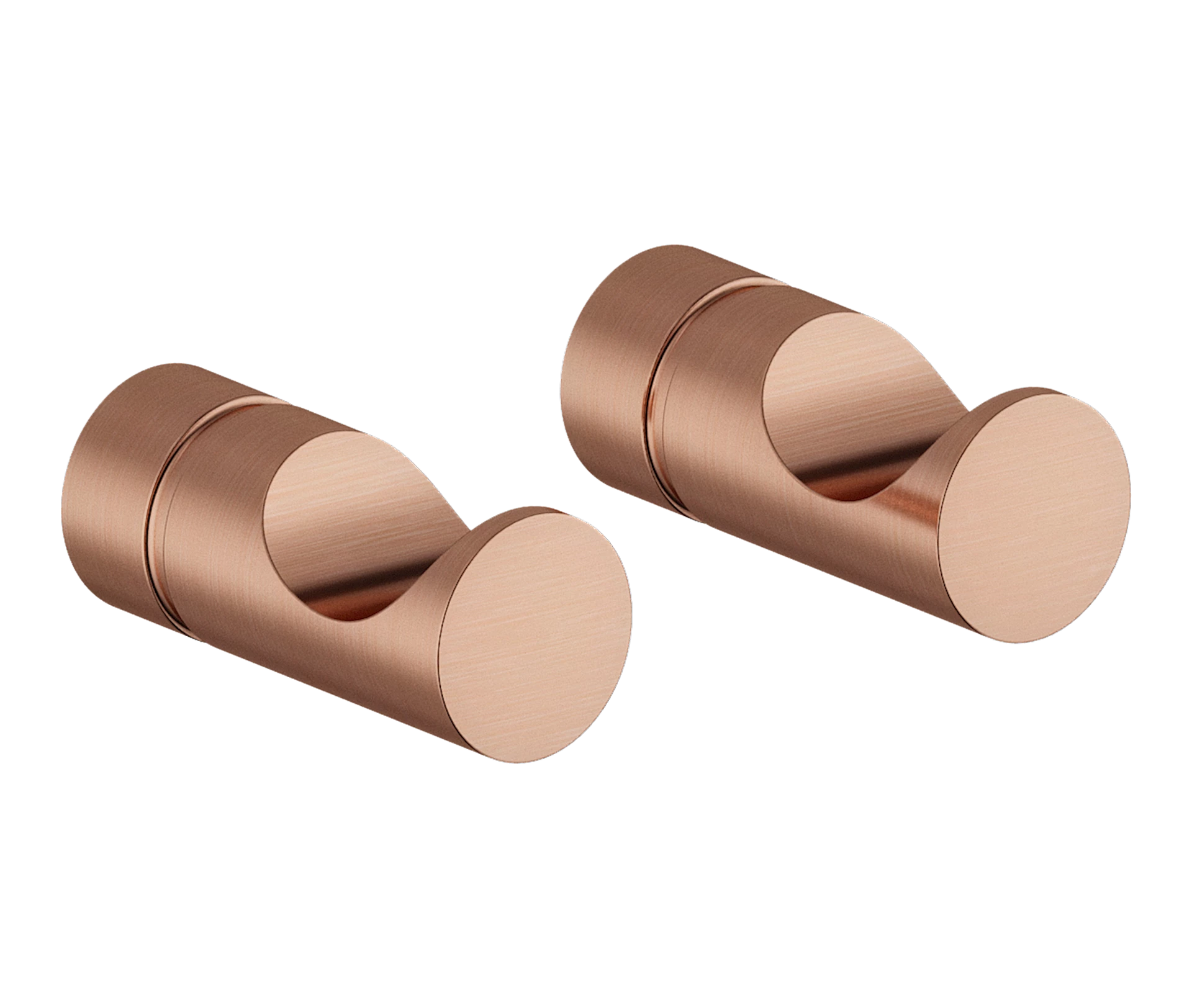 NRF4332813 - Silhouet håndklekroker 2 stk, børstet kobber - 